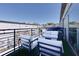 Outdoor balcony furnished with white couches and chairs, great for relaxing and entertaining at 400 Village Ne Pkwy # 114, Atlanta, GA 30306