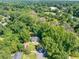 Lush tree canopy surrounds the home nestled in a tranquil neighborhood at 1875 Creekside Ct, Decatur, GA 30032