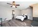 Bedroom featuring light grey vinyl floors, a bed, and a foosball table at 2541 Kickerillo Se Way, Atlanta, GA 30316