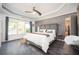 Main bedroom with tray ceilings, wood paneling, and large windows with great natural light at 2541 Kickerillo Se Way, Atlanta, GA 30316