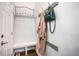 Mudroom with a bench, hooks, and coat rack at 2541 Kickerillo Se Way, Atlanta, GA 30316