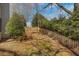 Fenced in backyard with trees and partial sun at 4753 Outlook Ne Way, Marietta, GA 30066