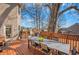 Outdoor deck, perfect for enjoying beautiful views and outdoor living with a table at 4753 Outlook Ne Way, Marietta, GA 30066