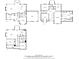 Combined floor plans of the basement, main floor, and second floor at 4753 Outlook Ne Way, Marietta, GA 30066