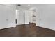Spacious bedroom with double closets, neutral walls, hardwood floors, and ample lighting at 2239 Chestnut Pass, Decatur, GA 30033