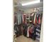 Walk-in closet with ample shelving and storage space for clothes and accessories at 828 Cedar Stream Ct, Loganville, GA 30052