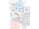 First floor layout featuring bedrooms, living spaces, kitchen and garage for convenient living at 828 Cedar Stream Ct, Loganville, GA 30052