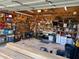 Functional garage interior with workbench, tools, and good lighting at 828 Cedar Stream Ct, Loganville, GA 30052
