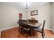 Formal dining room with traditional wood table at 1401 Rainey Rd, Temple, GA 30179