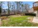 Large backyard with lush green grass and a privacy fence at 1370 Wheatfield Dr, Lawrenceville, GA 30043