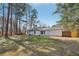 A spacious backyard featuring a fenced perimeter and some mature trees at 489 Natasha Dr, Auburn, GA 30011