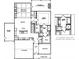 Detailed first floor plan featuring an open layout with a kitchen, Primary bedroom, and covered porch at 1269 Pj East Rd, Covington, GA 30014