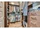 Large walk-in closet with custom shelving, drawers and rods for optimal storage at 1080 Peachtree Ne St # 1812, Atlanta, GA 30309
