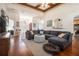 Open concept living area featuring hardwood floors, comfortable furniture, and an airy atmosphere at 3901 Cherry Ridge Blvd, Decatur, GA 30034