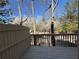 View of scenic outdoor deck with painted wood at 705 Bridge Se Ln, Smyrna, GA 30082