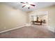 Carpeted living room with a pool table at 348 Lauren Ln, Woodstock, GA 30188