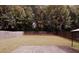 Expansive backyard with a privacy fence, mature trees, and a large patio for outdoor entertaining and relaxing at 11532 Ethan Ct, Hampton, GA 30228