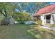 This nice backyard includes a storage shed and privacy fence at 116 Tallapoosa St, Temple, GA 30179