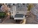 Aerial view of a home showing the roof and backyard with mature trees at 3102 Ballet Se Ct, Smyrna, GA 30082