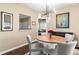 Dining room featuring modern light fixture at 3102 Ballet Se Ct, Smyrna, GA 30082