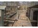 Spacious backyard deck, complete with railing and built-in bench seating at 1458 Sweet Bottom Cir, Marietta, GA 30064