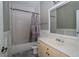 Functional bathroom featuring a tub with shower, toilet, and vanity at 1458 Sweet Bottom Cir, Marietta, GA 30064