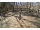Outdoor wooden deck with built in benches at 1458 Sweet Bottom Cir, Marietta, GA 30064