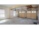 Two car garage with concrete floor and windows at 1458 Sweet Bottom Cir, Marietta, GA 30064