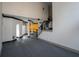 Open-concept living room featuring tall ceilings, wood floors, and staircase at 1458 Sweet Bottom Cir, Marietta, GA 30064