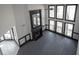Bright living room with tall windows, dark floors, and fireplace at 1458 Sweet Bottom Cir, Marietta, GA 30064