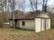 Exterior shot of a cinder block outbuilding with a weathered roof at 339 Kelly Mill Rd, Cumming, GA 30040