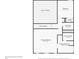 Floor plan highlighting the second floor with the primary bedroom, bath and upstairs bedroom at 4678 Ravenwood Loop, Union City, GA 30291