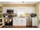 Updated kitchen featuring stainless steel appliances, white cabinets and granite countertops at 4 Quail Run, Decatur, GA 30035