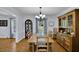 Dining room showcases a wooden hutch and table, plus stylish decor at 567 Shiloh Nw Rd, Kennesaw, GA 30144