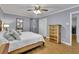 Main bedroom with hardwood floors and a large closet at 567 Shiloh Nw Rd, Kennesaw, GA 30144