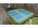Overhead view showing the community's two newly resurfaced tennis courts at 310 Mulberry Manor Ct, Johns Creek, GA 30005