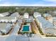 Aerial view of neighborhood with covered pool in winter at 1286 Brookins Trl, Atlanta, GA 30316