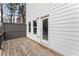 Private wood deck with neutral color siding and door entrance at 1286 Brookins Trl, Atlanta, GA 30316