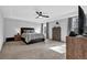 Bright main bedroom with trey ceiling and a king-size bed at 2136 Garden Pl, Atlanta, GA 30316