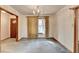 Traditional dining room with chandelier lighting at 2516 Warwick Ne Cir, Atlanta, GA 30345