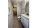 Bathroom featuring modern tile work in the shower, as well as a new marble vanity at 1759 Wilmont Ne Dr, Atlanta, GA 30329
