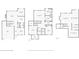 Detailed floor plan showcasing layout for both the upper levels and unfinished basement at 513 Mirramont Pl, Woodstock, GA 30189