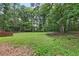 Large, sprawling backyard with lush greenery and mature trees at 277 Hope Dr, Dallas, GA 30157