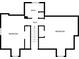 Detailed floor plan highlighting layout of second floor, including bedrooms, bathroom, and hallway at 277 Hope Dr, Dallas, GA 30157