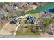 Expansive aerial view showcasing waterfront homes each with stunning in-ground pools and ample space at 770 Huiet Dr, Mcdonough, GA 30252