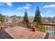 Wooden deck overlooking a tree lined backyard area with an inground pool at 770 Huiet Dr, Mcdonough, GA 30252