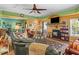 Spacious living room with bright, colorful walls and a cozy fireplace at 770 Huiet Dr, Mcdonough, GA 30252