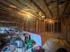 Unfinished basement with exposed insulation and framing ready for your creative design at 949 Nevis Way, Mcdonough, GA 30253