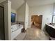Primary bathroom featuring a soaking tub, double vanity, and entry to the primary bedroom at 949 Nevis Way, Mcdonough, GA 30253