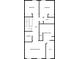 Third floor plan features bedrooms, baths, laundry, and a primary bedroom with a walk-in closet for organized living at 5002 Davenport Pl, Roswell, GA 30075